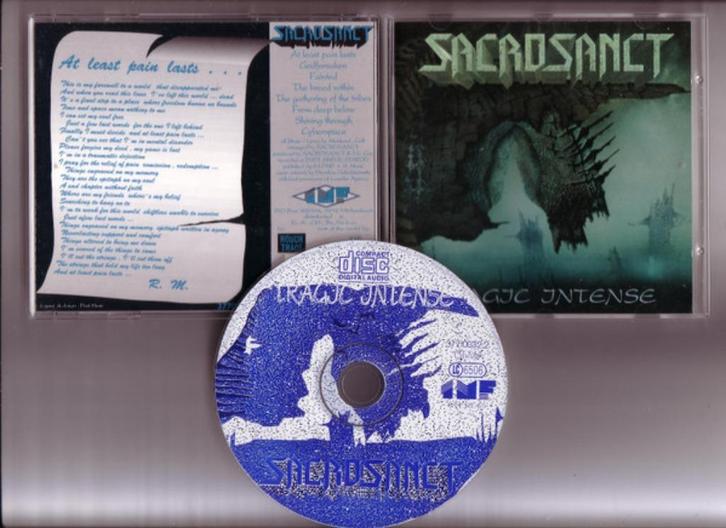 Sacrosanct - Tragic Intense CD origineel NL Metal 1993, Cd's en Dvd's, Cd's | Hardrock en Metal, Gebruikt, Ophalen of Verzenden