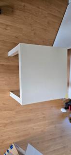 Tafeltje lack wit, Huis en Inrichting, Ophalen, Gebruikt, 50 tot 100 cm, Vierkant