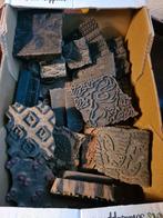 Vintage Houten Stempels - Set van Diverse Motieven, Ophalen, Gebruikt, Houten stempel