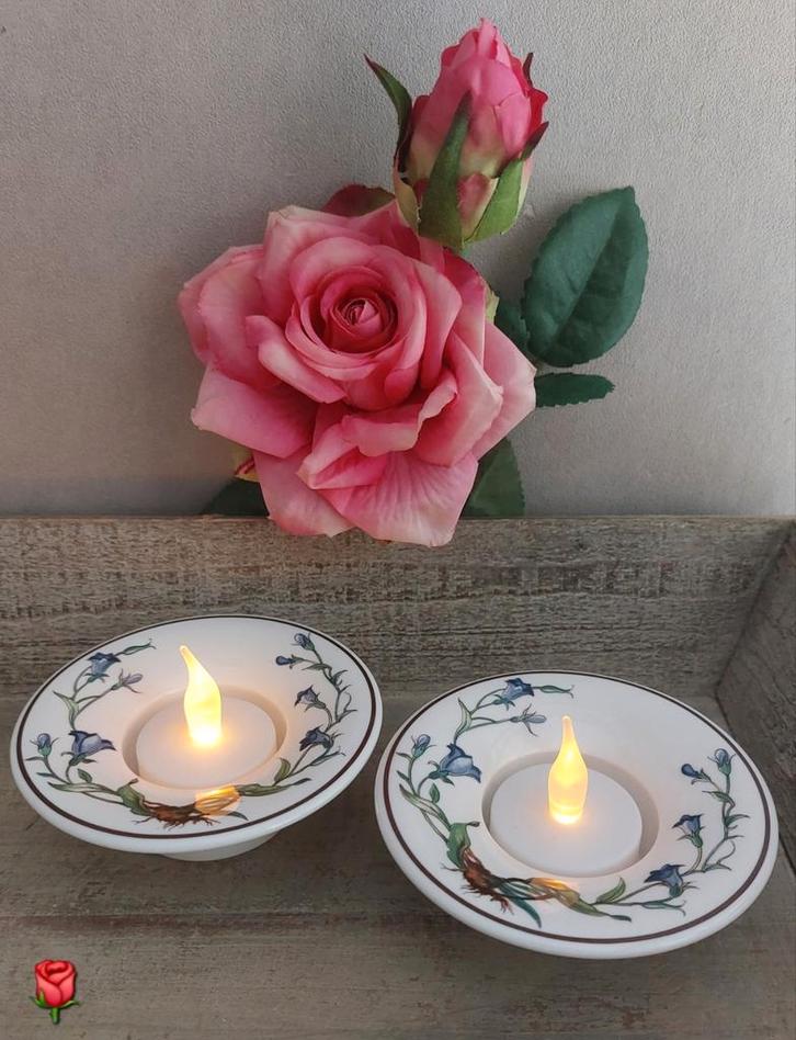 2 Theelichthouders/eierdopjes Botanica van Villeroy & Boch, Huis en Inrichting, Keuken | Servies, Zo goed als nieuw, Overige stijlen