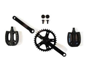 CRANK RECHTS 36-TANDS EN CRANK LINKS,140 met PEDALEN beschikbaar voor biedingen