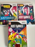 Just Dance 3 + 4 en 2015! - Nintendo Wii, Gebruikt, Overige genres, Ophalen of Verzenden, 3 spelers of meer