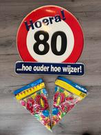 Versiering voor 80 jaar, Hobby en Vrije tijd, Ophalen of Verzenden, Gebruikt, Versiering, Verjaardag
