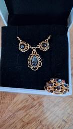 Gouden collier met ring, Ophalen, Goud, Ketting