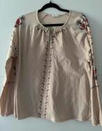 Ibiza Folklore Blouse XL - Creme - ZGAN, Ophalen of Verzenden, Zo goed als nieuw, Maat 46/48 (XL) of groter, Beige