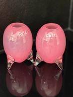 DutZ vaas vaasje windlicht roze - 2 stuks - Nieuw, Ophalen of Verzenden, Nieuw, Glas, Minder dan 50 cm