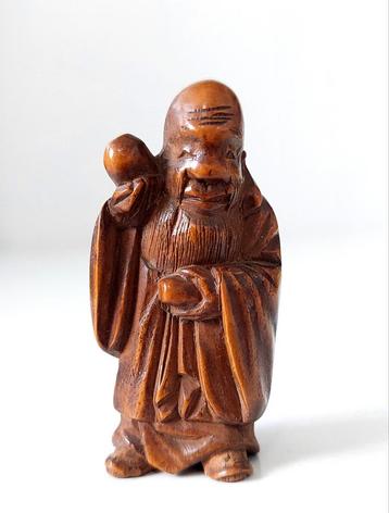 Japanse Houten Netsuke Gordelknoop beschikbaar voor biedingen