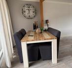 Eettafel met bank en 3 stoelen, Huis en Inrichting, Complete eetkamers, Ophalen, Gebruikt