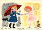 VHK, na regen komt zonneschijn, Babs van Wely, Verzamelen, Verzenden, 1940 tot 1960, Gelopen, Overige thema's