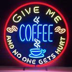 Give me coffee neon & veel andere leuke USA decoratie neons, Lichtbak of (neon) lamp, Nieuw, Ophalen of Verzenden, Info@americansaleshop.nl