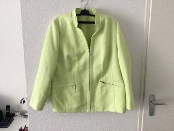 Lichtgeel Suede-look Jasje Maat 44 beschikbaar voor biedingen