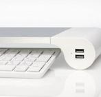 Monitor Verhoger Aluminium met 4 USB-Poorten, Computers en Software, Monitoren, Ophalen of Verzenden, Zo goed als nieuw