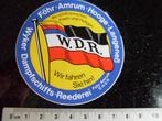 sticker wyker dampfschiffs reederei wdr logo, Verzamelen, Stickers, Verzenden, Zo goed als nieuw, Bedrijf of Vereniging