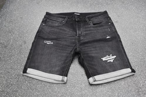 Jeansshort Jack&Jones maat L, Kleding | Heren, Spijkerbroeken en Jeans, Zo goed als nieuw, W33 - W34 (confectie 48/50), Zwart