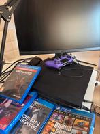 PS4 PRO met monitor, spellen en controllers, Ophalen of Verzenden, Met 2 controllers, Pro, Met games