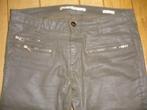 ZARA broek Woman Slim Fit groen 'leer' maat 40 - nieuw -, Overige kleuren, Zara, Nieuw, Ophalen of Verzenden