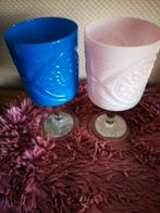 2 gekleurde glazen, Glas of Glazen, Nieuw, Ophalen of Verzenden, Glas
