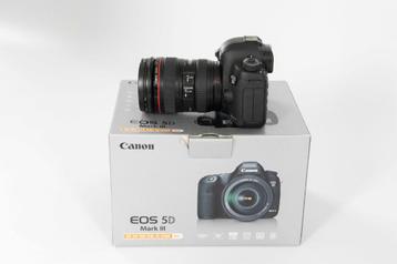  Canon EOS 5D Mark III + objectief EF 24 105 f/4L IS USM  beschikbaar voor biedingen