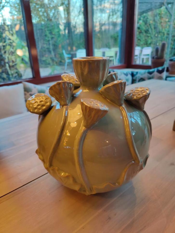 Bijzondere Vaas, Huis en Inrichting, Woonaccessoires | Vazen, Zo goed als nieuw, Overige kleuren, Minder dan 50 cm, Aardewerk of Porselein