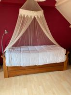 Mooi 1 persoonsbed, Huis en Inrichting, Slaapkamer | Bedden, Ophalen, Eenpersoons, Bruin, 80 cm