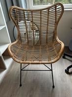 Rieten stoel, Huis en Inrichting, Ophalen, Bruin, Riet of Rotan, Zo goed als nieuw