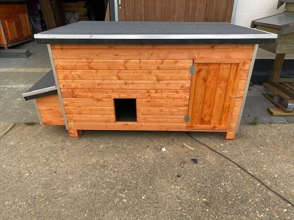 Kippenhok wood 5 berkengrijs, Dieren en Toebehoren, Ophalen of Verzenden, Nieuw, Kippenhok of Kippenren