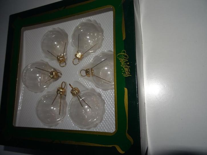6 KERSTBALLEN transparante, te vullen  (Nieuw), Diversen, Kerst, Nieuw, Ophalen