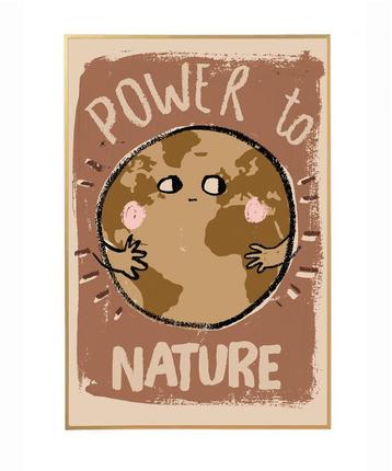 Kinderposter Power to Nature 50 x 70 cm Studio Loco beschikbaar voor biedingen
