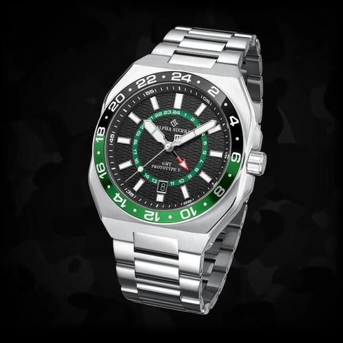 ALPHA SIERRA PROTOTYPE Y NO.2 NIEUW IN DOOS, Sieraden, Tassen en Uiterlijk, Sporthorloges, Nieuw, Windows, Groen, Waterdicht, Ophalen of Verzenden
