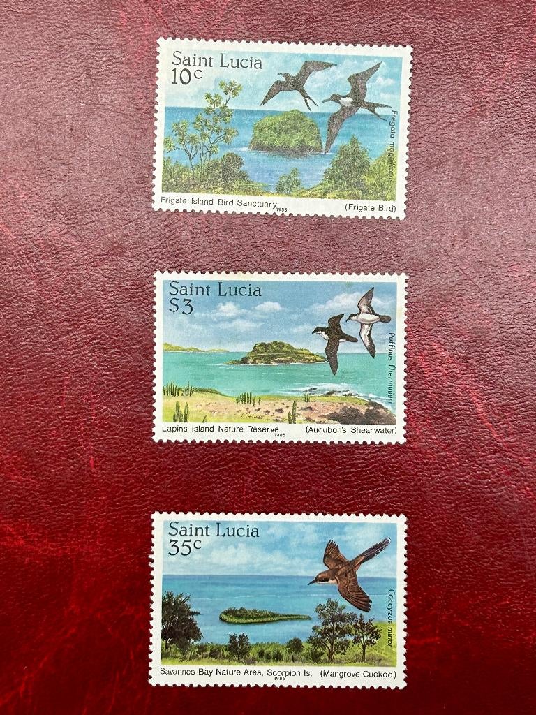 Vogel - St. Lucia - 1985, Postzegels en Munten, Verzenden, Postfris, Dier of Natuur