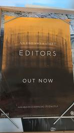 Poster Editors an end has a start, Ophalen, A1 t/m A3, Muziek, Rechthoekig Staand