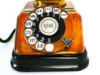 Decoratieve roodkoperen telefoon draaischijf KTAS Denemarken, Antiek en Kunst, Ophalen of Verzenden