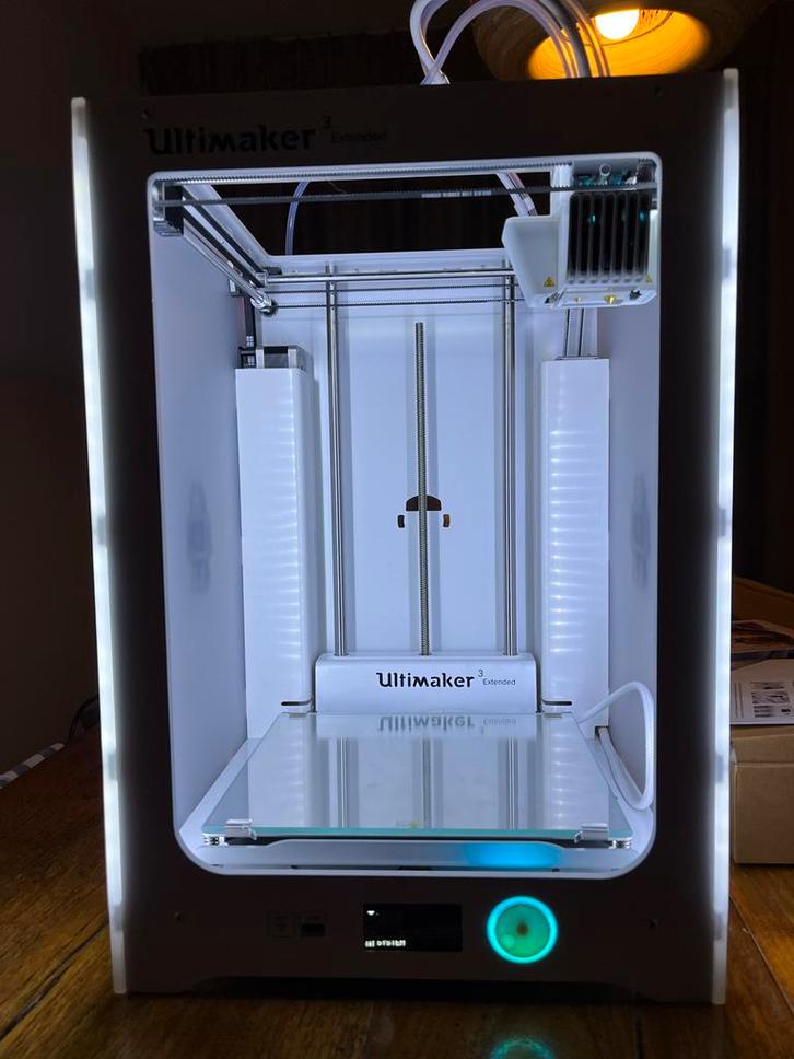 Ultimaker 3 Extended 3D Printer - Topstaat!, Computers en Software, 3D Printers, Zo goed als nieuw, Ingebouwde Wi-Fi, Ophalen of Verzenden
