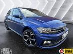 Volkswagen Polo 1.0 TSI R-Line. 116PK DSG ACC CARPLAY, Stof, Gebruikt, Zwart, Blauw