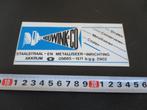 sticker akkrum houwink & co stralen conserveren metalliseren, Ophalen, Zo goed als nieuw, Bedrijf of Vereniging