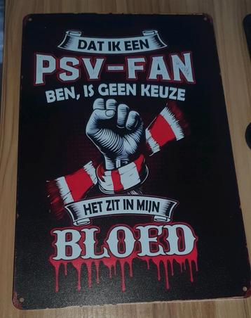 PSV Wandbord - Het Zit In Mijn Bloed beschikbaar voor biedingen