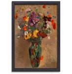 Groot boeket wilde bloemen - Odilon Redon canvas + baklijst, Huis en Inrichting, Nieuw, 75 tot 100 cm, Print, Oorspronkelijke maker