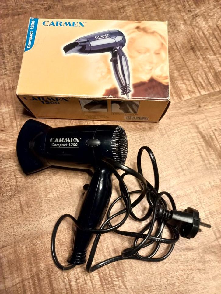 Carmen Compact 1200 haardroger - Compact en Krachtig, Witgoed en Apparatuur, Persoonlijke-verzorgingsapparatuur, Gebruikt, Haarverzorging