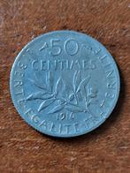 Franse 50 Centimes 1916, Ophalen of Verzenden, Frankrijk, Losse munt