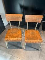 Vintage schoolstoeltjes - set van 2, Ophalen, Gebruikt, Stoel(en)