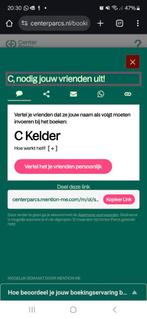 Centerparcs vrienden korting €50,-, Tickets en Kaartjes, Drie personen of meer, Kortingsbon