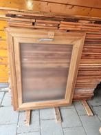 2 x Hardhouten kozijnen 114 hoog en 91.5 breed, Doe-het-zelf en Verbouw, Kozijnen en Schuifpuien, Gebruikt, Raamkozijn, 75 tot 150 cm