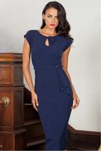 TOPVINTAGE TOP VINTAGE RETRO STOP STARING BLAUWE JURK M 10 3, Stop Staring!, Blauw, Nieuw, Ophalen of Verzenden