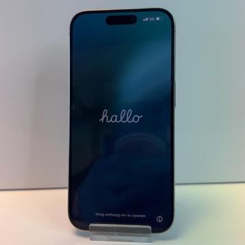 Apple iPhone 15 Pro 128GB Natural titanium | 100% | ZGAN beschikbaar voor biedingen