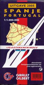 Pl1971 plattegrond spanje / portugal 2005 girault gilbert --, Gelezen, 2000 tot heden, Ophalen of Verzenden, Spanje