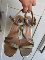 Dune London Sandalen goudkleurig Nieuw met blokhak maat 37, Verzenden, Nieuw, Sandalen of Muiltjes