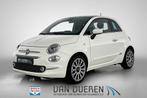 Fiat 500 1.2 Lounge Unieke km's, Pano, Carplay (bj 2019), Auto's, Gebruikt, 4 cilinders, 4 stoelen, Wit