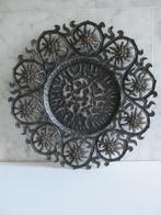 Metalen wandbord met edelweiss in de rand, Ophalen of Verzenden, Zo goed als nieuw