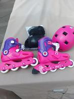 Skates, helm en bescherming(pols, elleboog en been) mt 32-34, Kinderen en Baby's, Gebruikt, Ophalen of Verzenden