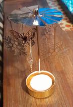 theelichtje carrousel goudkleurig, Ophalen of Verzenden, Zo goed als nieuw, Minder dan 50 cm